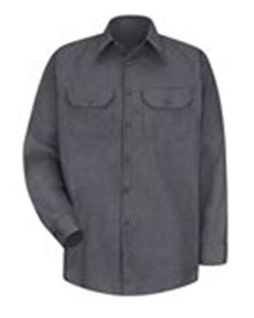 Red Kap - Heathered Poplin Long Sleeve Shirt - Long Sizes - SH10L