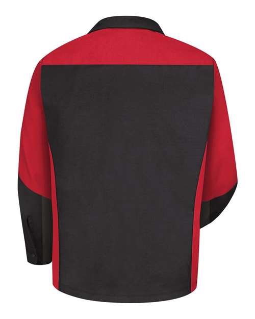 Red Kap - Long Sleeve Automotive Crew Shirt - Long Sizes - SY10L