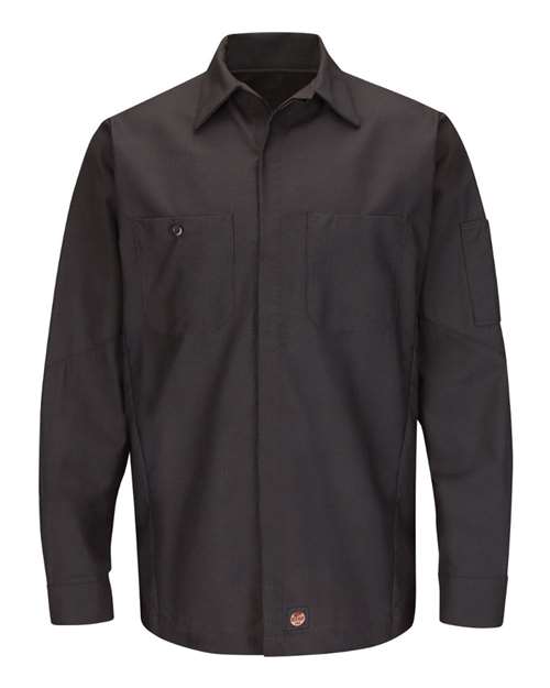 Red Kap - Long Sleeve Automotive Crew Shirt - Long Sizes - SY10L