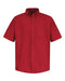 Red Kap - Poplin Short Sleeve Dress Shirt - Long Sizes - SP80L