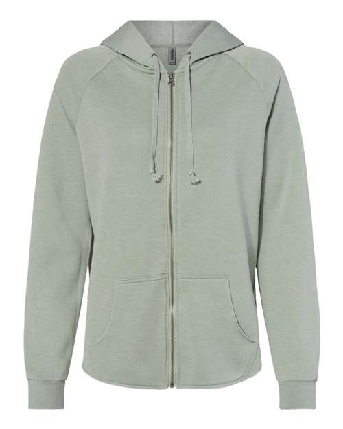 Independent Trading Co. - Women's California Wave Wash Full-Zip Hooded Sweatshirt - PRM2500Z