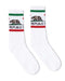 SOCCO - USA-Made Striped Crew Socks - SC100