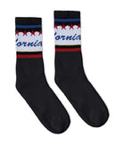 SOCCO - USA-Made Striped Crew Socks - SC100