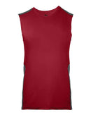 Badger - Line Embossed Fitted Sleeveless - 4558