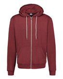 MV Sport - Retro Heather Full-Zip Hooded Sweatshirt - 2349