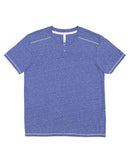 LAT - Harborside Mélange Jersey Henley - 6992