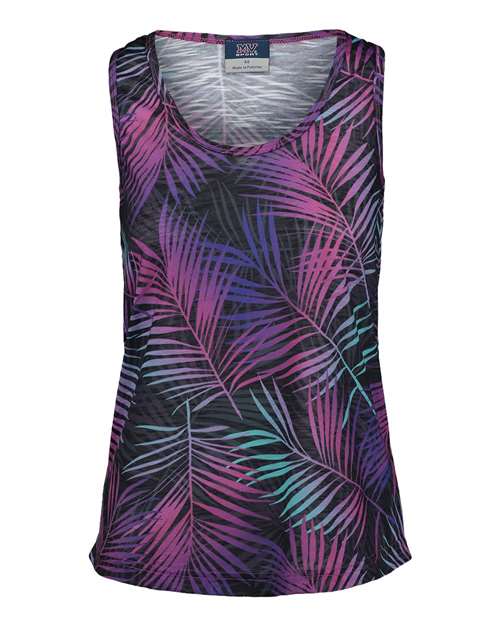 MV Sport - Women's Slub Jersey Printed Tank Top - W19460