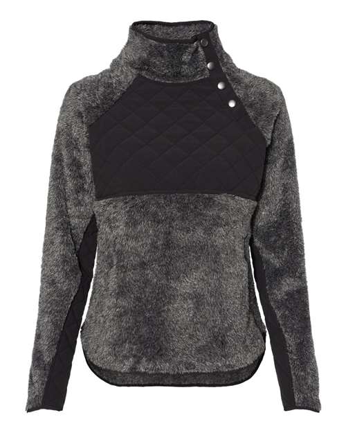 Boxercraft - Women's Quilted Fuzzy Fleece Pullover - FZ06