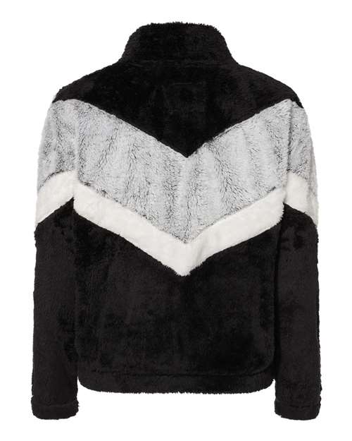 Boxercraft - Women's Chevron Fuzzy Fleece Pullover - FZ05