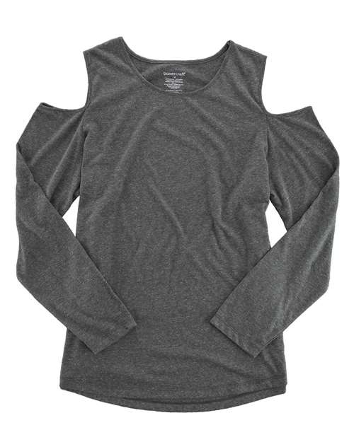 Boxercraft - Women's Plus Size Cold Shoulder Long Sleeve T-Shirt - PT31