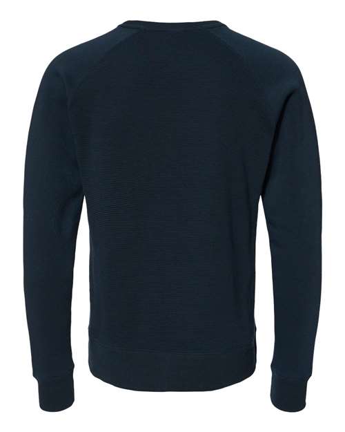 J. America - Ripple Fleece Raglan Crewneck Sweatshirt - 8707