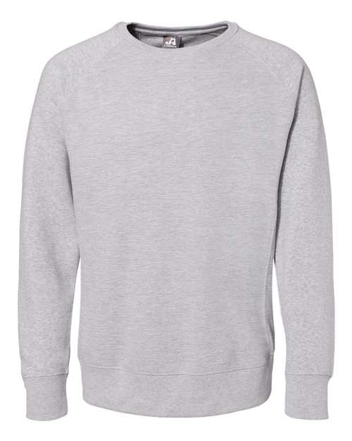 J. America - Ripple Fleece Raglan Crewneck Sweatshirt - 8707