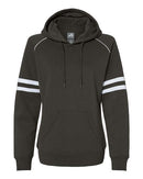 J. America - Women's Varsity Fleece Piped Hooded Sweatshirt - 8645