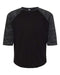 LAT - Youth Baseball Fine Jersey Three-Quarter Sleeve Tee - 6130