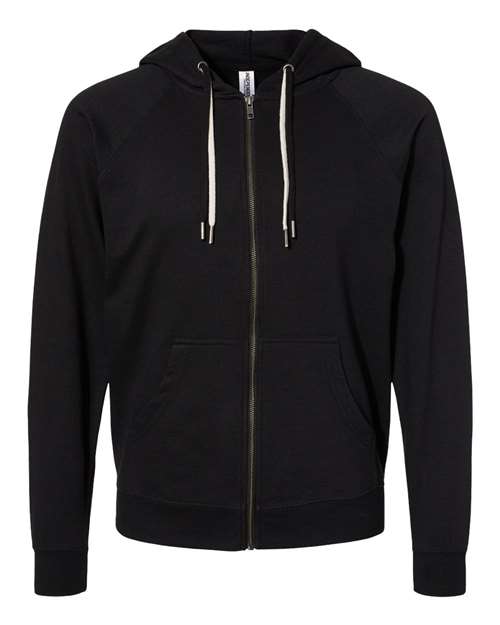 Independent Trading Co. - Icon Unisex Lightweight Loopback Terry Full-Zip Hooded Sweatshirt - SS1000Z