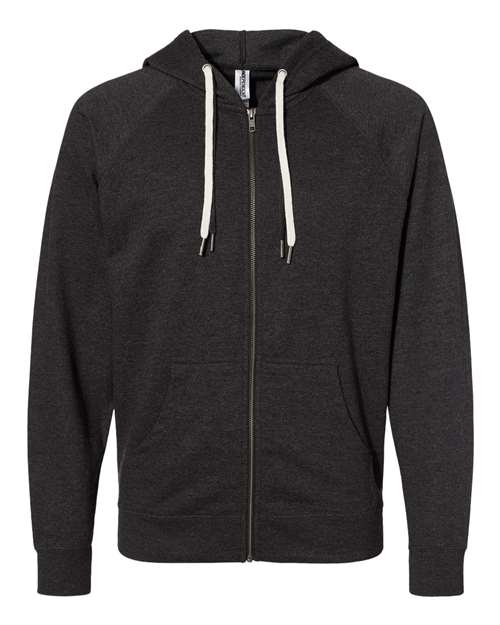 Independent Trading Co. - Icon Unisex Lightweight Loopback Terry Full-Zip Hooded Sweatshirt - SS1000Z