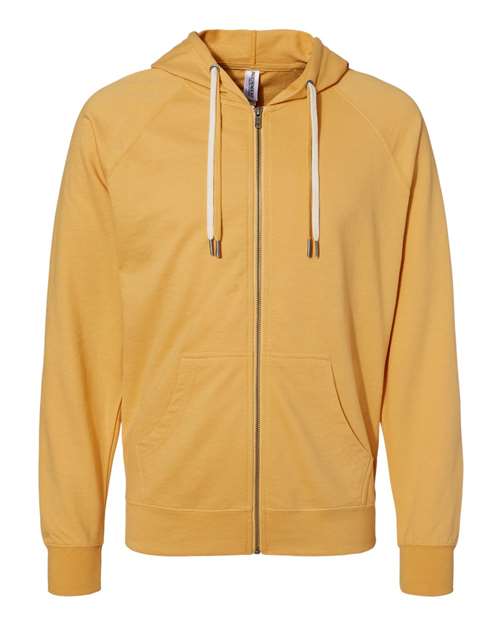 Independent Trading Co. - Icon Unisex Lightweight Loopback Terry Full-Zip Hooded Sweatshirt - SS1000Z