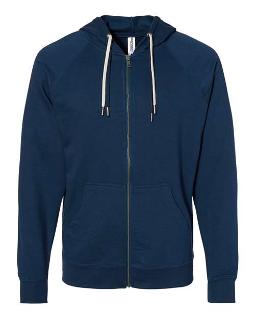 Independent Trading Co. - Icon Unisex Lightweight Loopback Terry Full-Zip Hooded Sweatshirt - SS1000Z