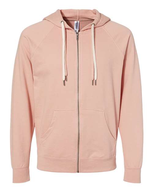 Independent Trading Co. - Icon Unisex Lightweight Loopback Terry Full-Zip Hooded Sweatshirt - SS1000Z