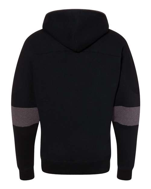 J. America - Sport Lace Colorblocked Fleece Hooded Sweatshirt - 8832