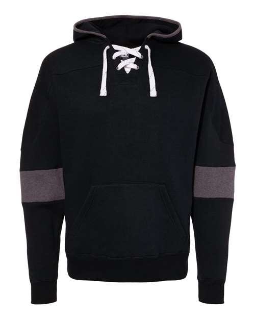 J. America - Sport Lace Colorblocked Fleece Hooded Sweatshirt - 8832