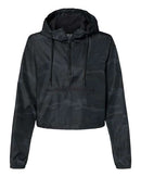 Independent Trading Co. - Women's Lightweight Quarter-Zip Pullover Crop Windbreaker - EXP64CRP