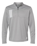 Adidas - 3-Stripes Double Knit Quarter-Zip Pullover - A482