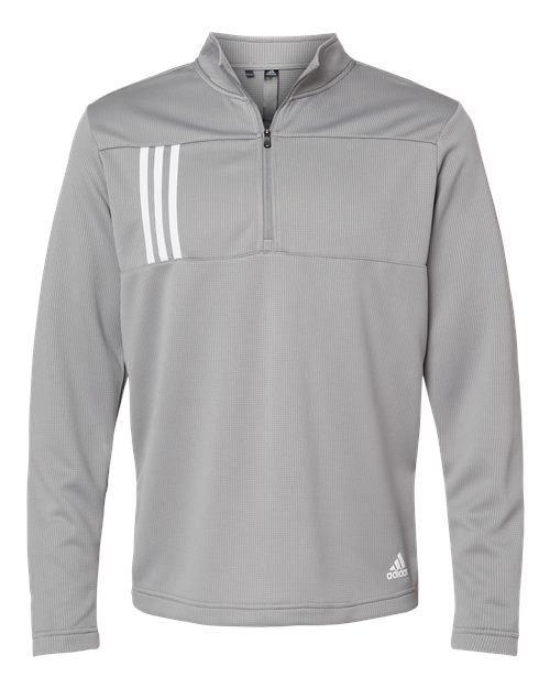 Adidas - 3-Stripes Double Knit Quarter-Zip Pullover - A482