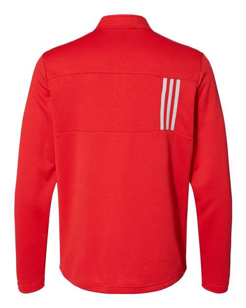 Adidas - 3-Stripes Double Knit Quarter-Zip Pullover - A482