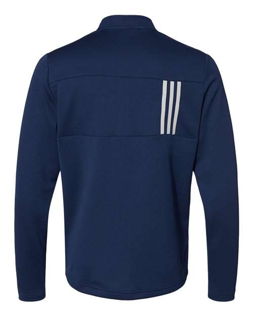 Adidas - 3-Stripes Double Knit Quarter-Zip Pullover - A482