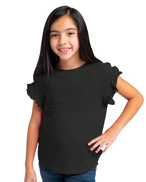 Boxercraft - Girls' Ruffle Sleeve T-Shirt - YT64