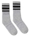 SOCCO - USA-Made Striped Crew Socks - SC100