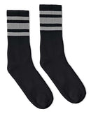 SOCCO - USA-Made Striped Crew Socks - SC100