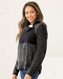 Boxercraft - Women's Quilted Fuzzy Fleece Pullover - FZ06