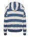 MV Sport - Women's Striped Fleece Boxy Hooded Sweatshirt - W21721