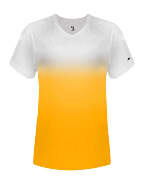 Badger - Women's V-Neck Ombre T-Shirt - 4207