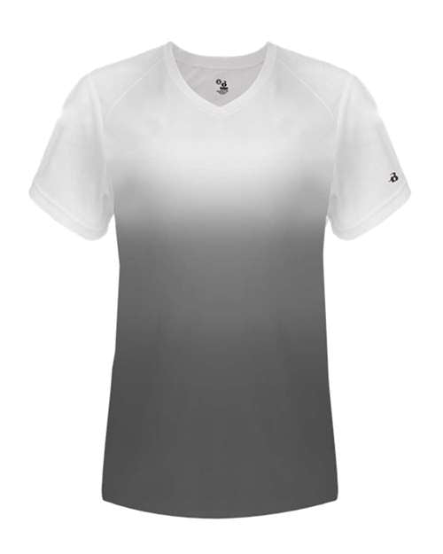 Badger - Women's V-Neck Ombre T-Shirt - 4207