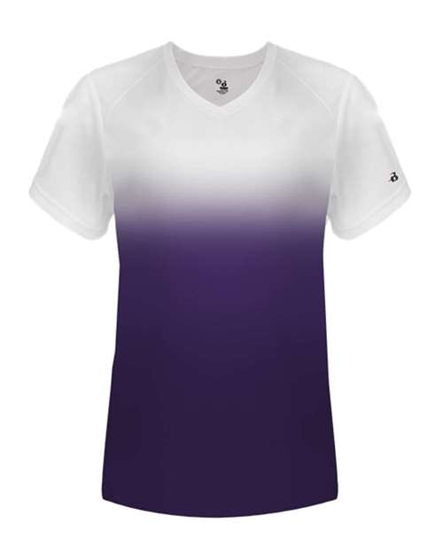 Badger - Women's V-Neck Ombre T-Shirt - 4207