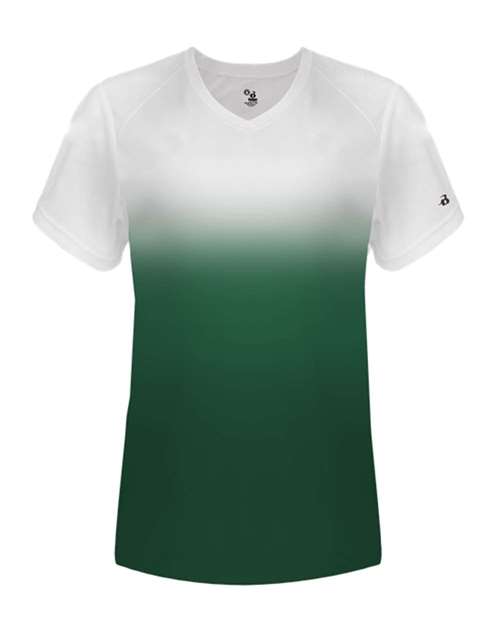 Badger - Women's V-Neck Ombre T-Shirt - 4207