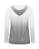 Badger - Women's Ombre Long Sleeve Hooded T-Shirt - 4208