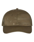 Outdoor Cap - Debossed Stars and Stripes Mesh-Back Cap - USA750M