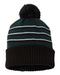 Richardson - Stripe Pom Cuffed Beanie - 134