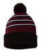 Richardson - Stripe Pom Cuffed Beanie - 134