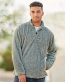 J. America - Boundary Shag Frosty Sherpa Quarter-Zip Pullover - 8464