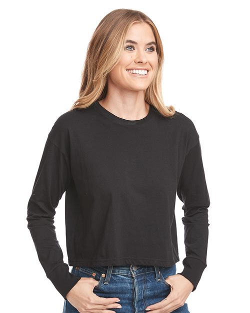 Next Level - Women's Long Sleeve Modest Crop - 7481S