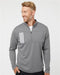 Adidas - 3-Stripes Double Knit Quarter-Zip Pullover - A482