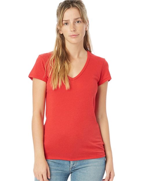 Alternative - Women's Vintage Jersey Keepsake Short Sleeve V-Neck Tee - 5056