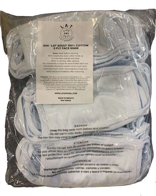 LAT - 100% Cotton 2-Ply Face Mask - 004