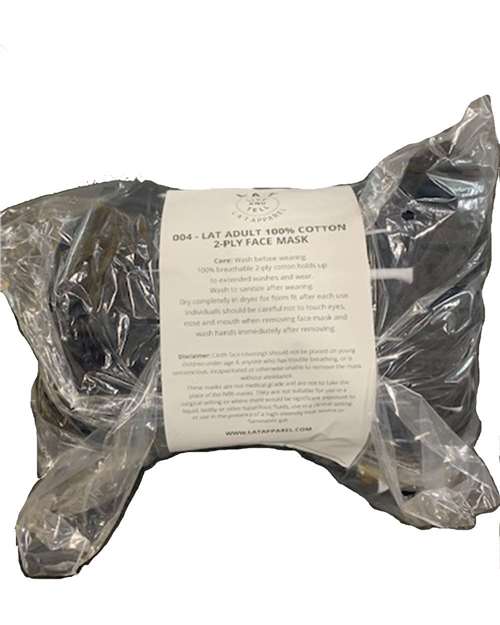 LAT - 100% Cotton 2-Ply Face Mask - 004
