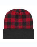 CAP AMERICA - USA-Made Plaid Beanie - RKP12